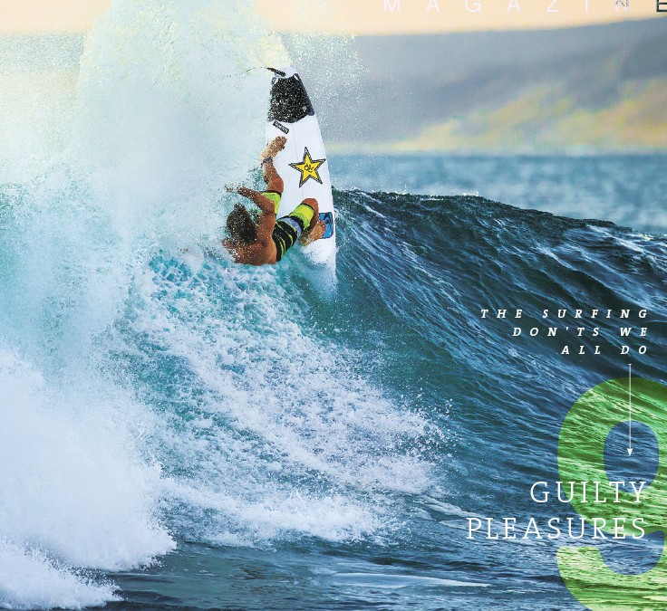 Boardshorts designed by RD on cover of Surfing Magazine ft Clay Marzo