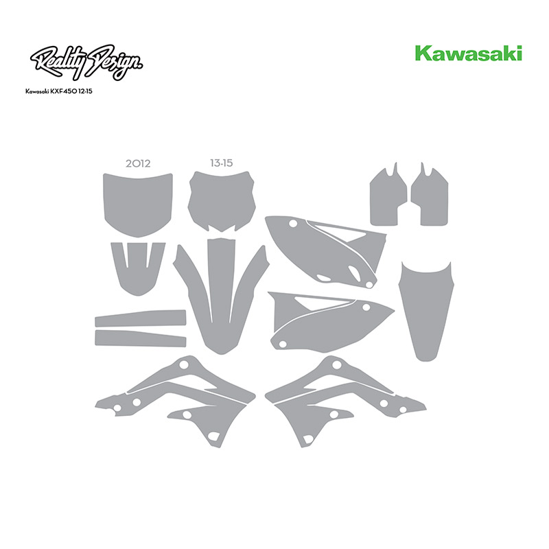 Kawasaki KXF450 12-15 template