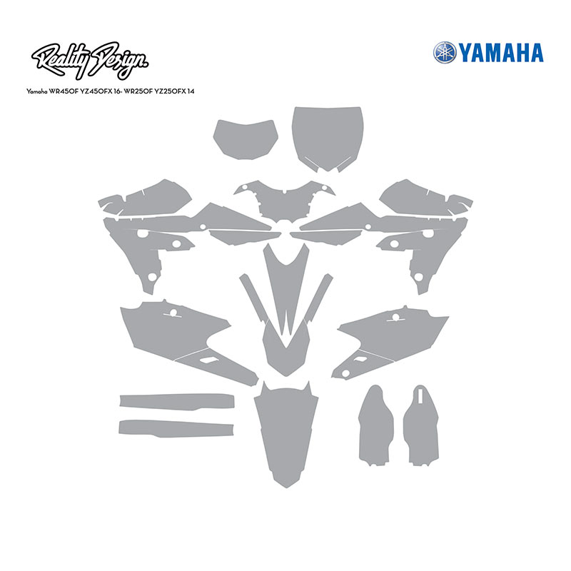 Yamaha WR450F YZ450FX 16-18 WR250F YZ250FX 14-8 Template
